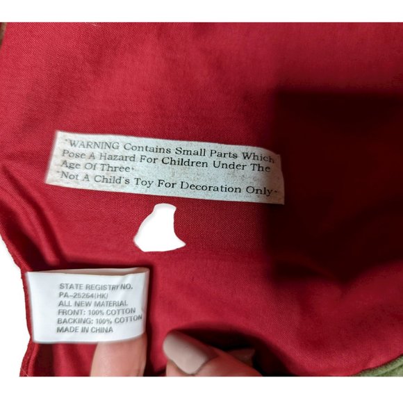 Red & Green Christmas Tree Skirt - Picture 10 of 14